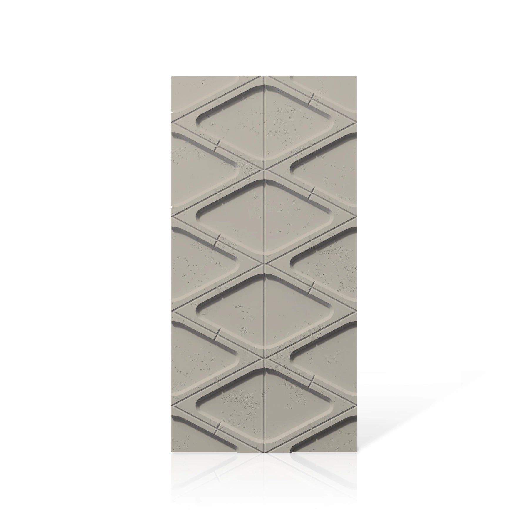 3D Concrete Wall Panels DIAMONDS colour swatch on white background DecorMania.eu